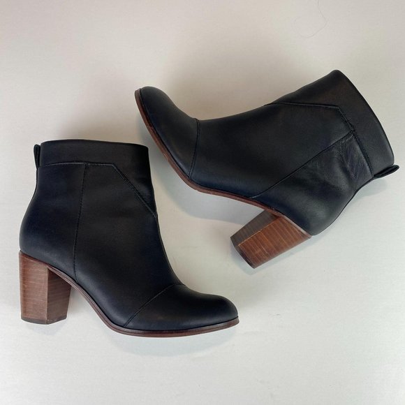 Toms Shoes - Toms Lunata Mid Block Ankle Booties 7.5